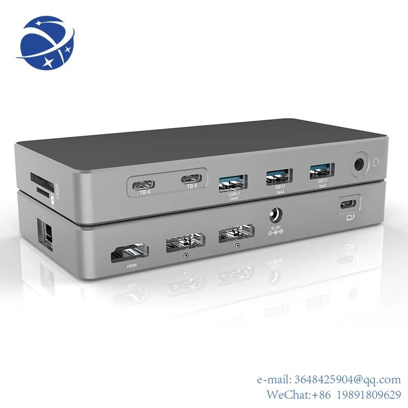 YYHC Guanchen USB C ŷ ̼ Ʈ  Ʈ 4 ŷ , ƺϿ NVME SSD  , 14 in 1 TB4